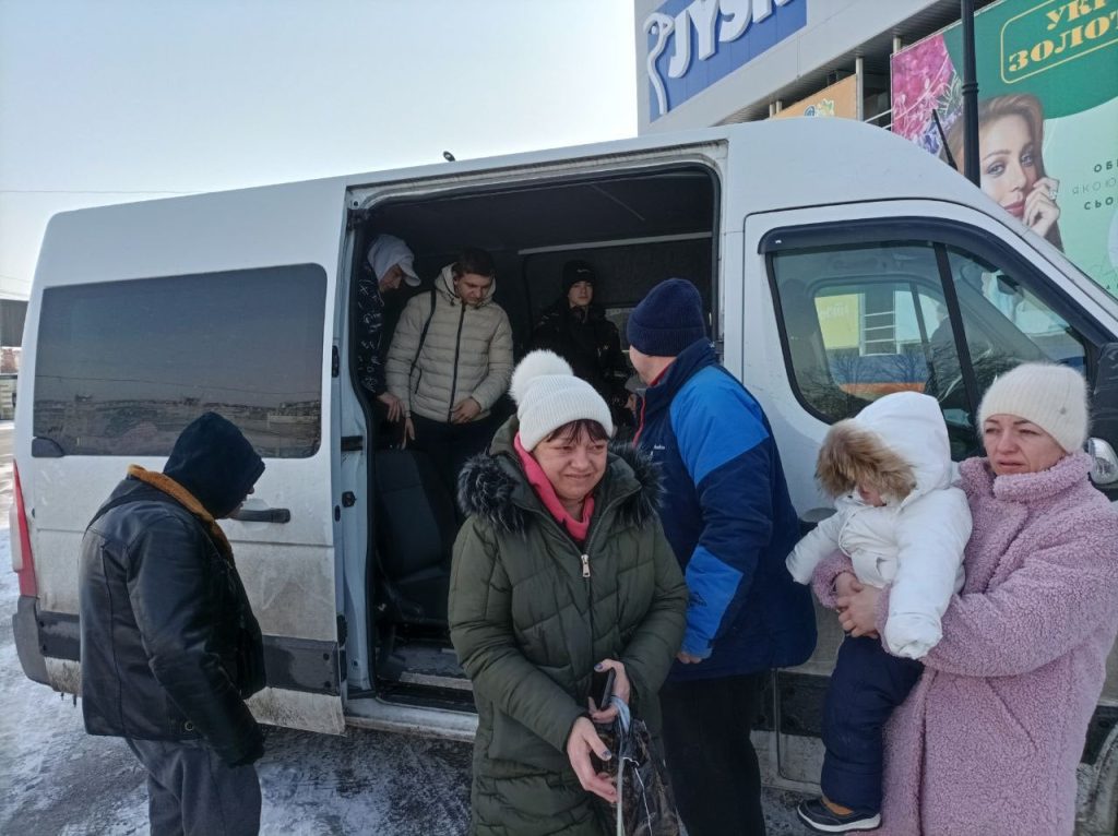 In Kharkiv, Sergei Helps People Evacuate In Kharkiv, Sergei Helps People Evacuate