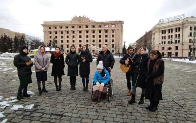 People in bombed Kharkiv, pray for victory over Russian aggressors