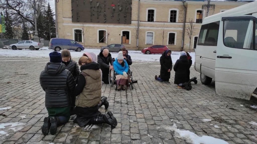 People In Bombed Kharkiv, Pray For Victory Over Russian Aggressors People In Bombed Kharkiv, Pray For Victory Over Russian Aggressors