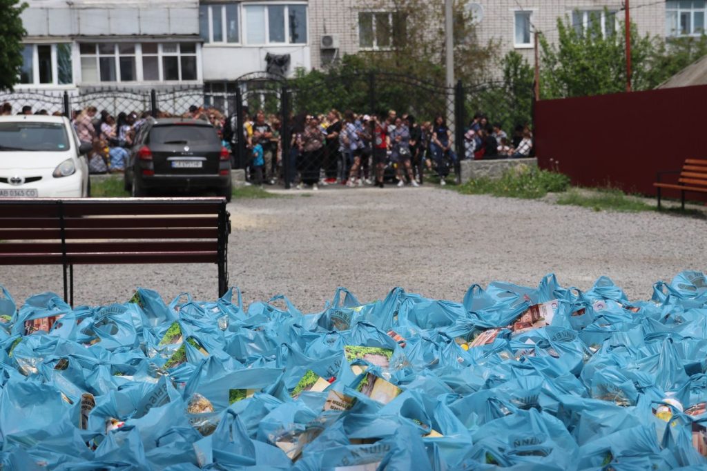 Distribution Of Food And Kids' Shoes Distribution Of Food And Kids' Shoes