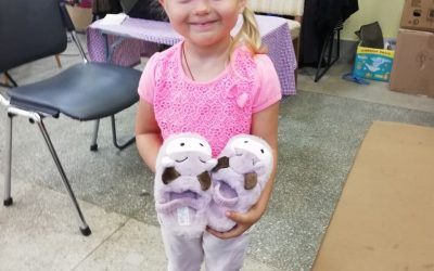 Distribution of shoes to internally displaced kids in Lviv