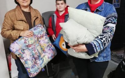 Lviv Church distributes blankets, pillows and warm clothes