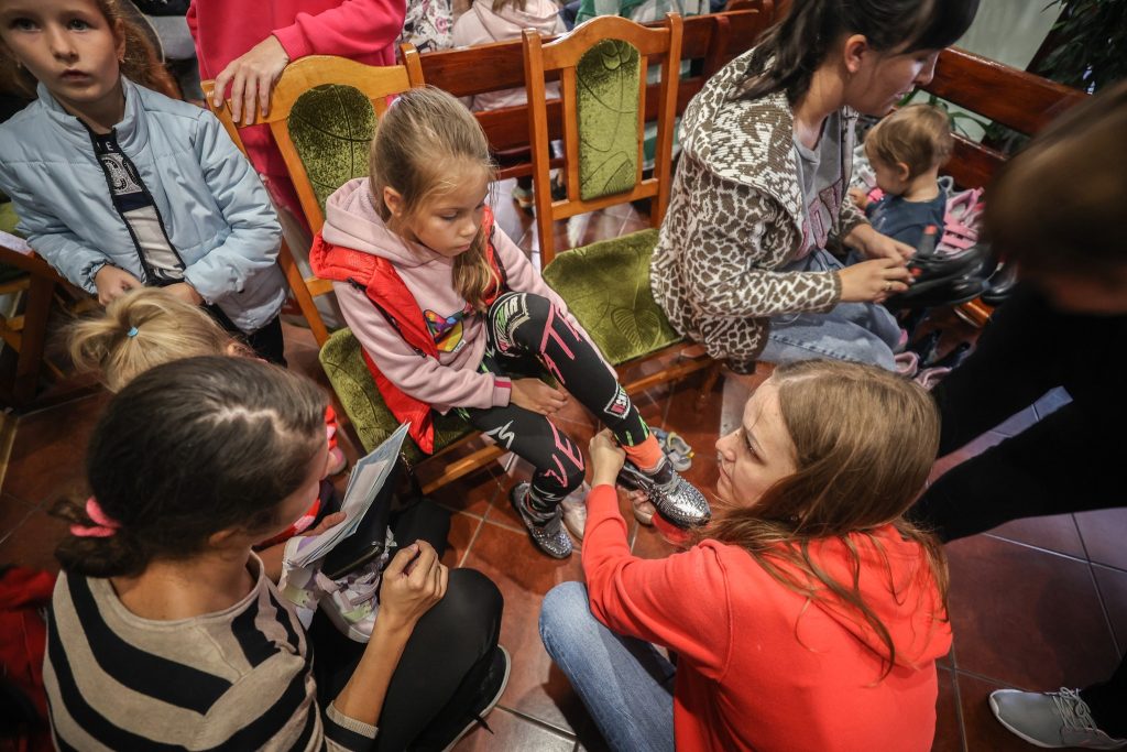 Uman Church Distributing Shoes To Internally Displaced Kids Uman Church Distributing Shoes To Internally Displaced Kids