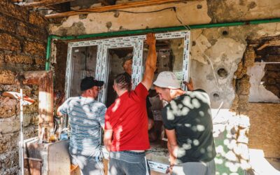 Recent rebuilding efforts in Kherson region by team of volunteers from Uman Church