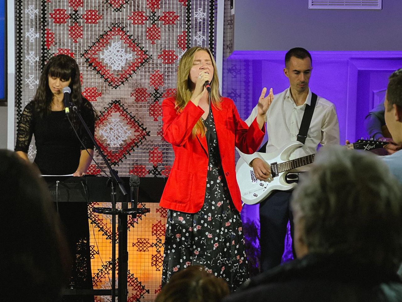 Worship Team During Harvest Day Celebration Worship Team During Harvest Day Celebration