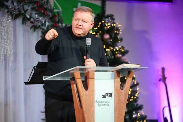 Pastor At The Pulpit During A Sunday Service Nov Pastor At The Pulpit During A Sunday Service Nov