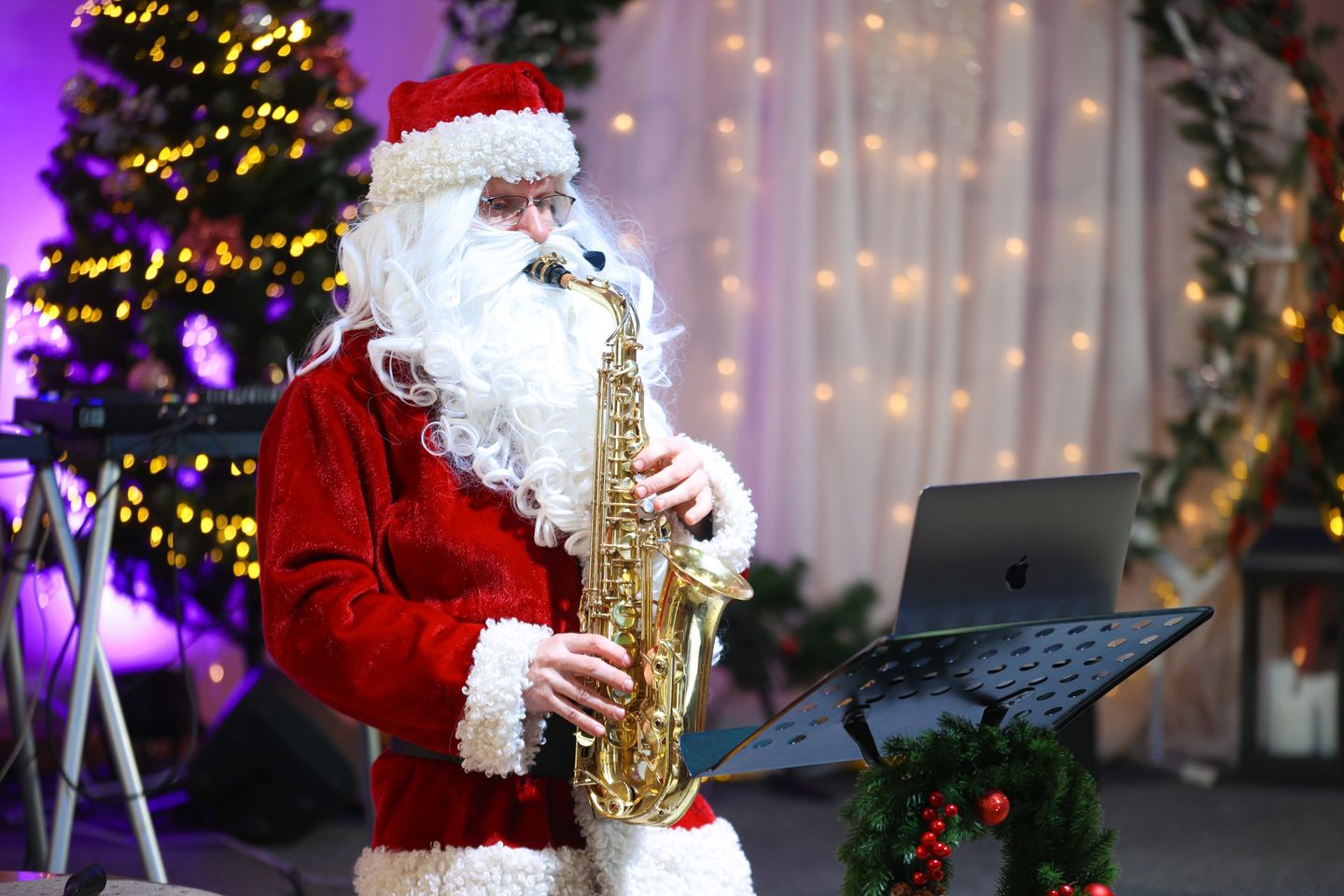 Santa Playing Saxophone Santa Playing Saxophone