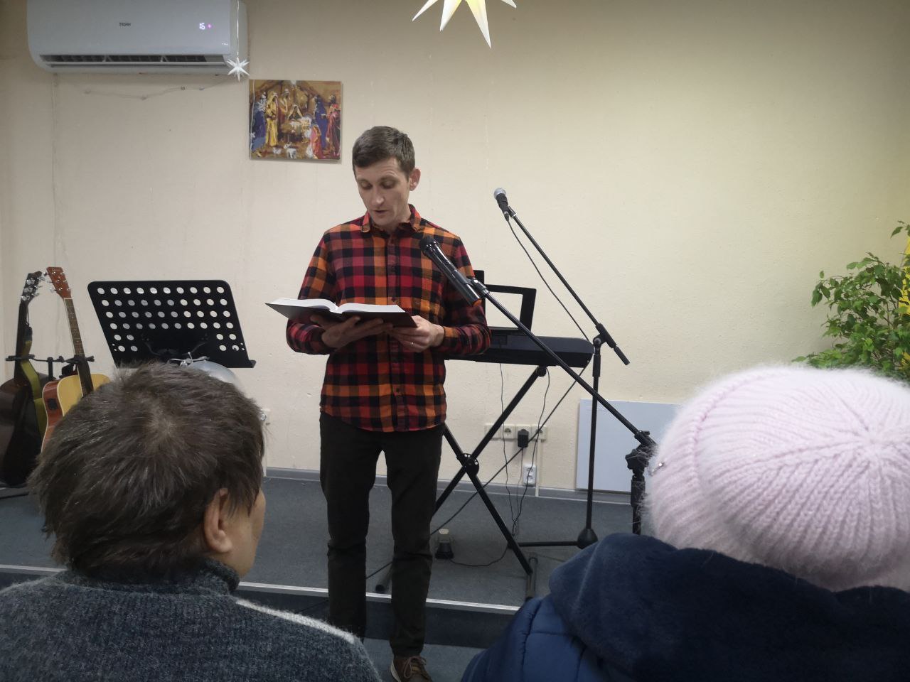 Cherkassy Church Pastor During Service