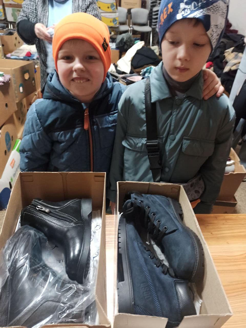 Two Ukrainian Boys At The Humanitarian Hun In Uman March Two Ukrainian Boys At The Humanitarian Hun In Uman March