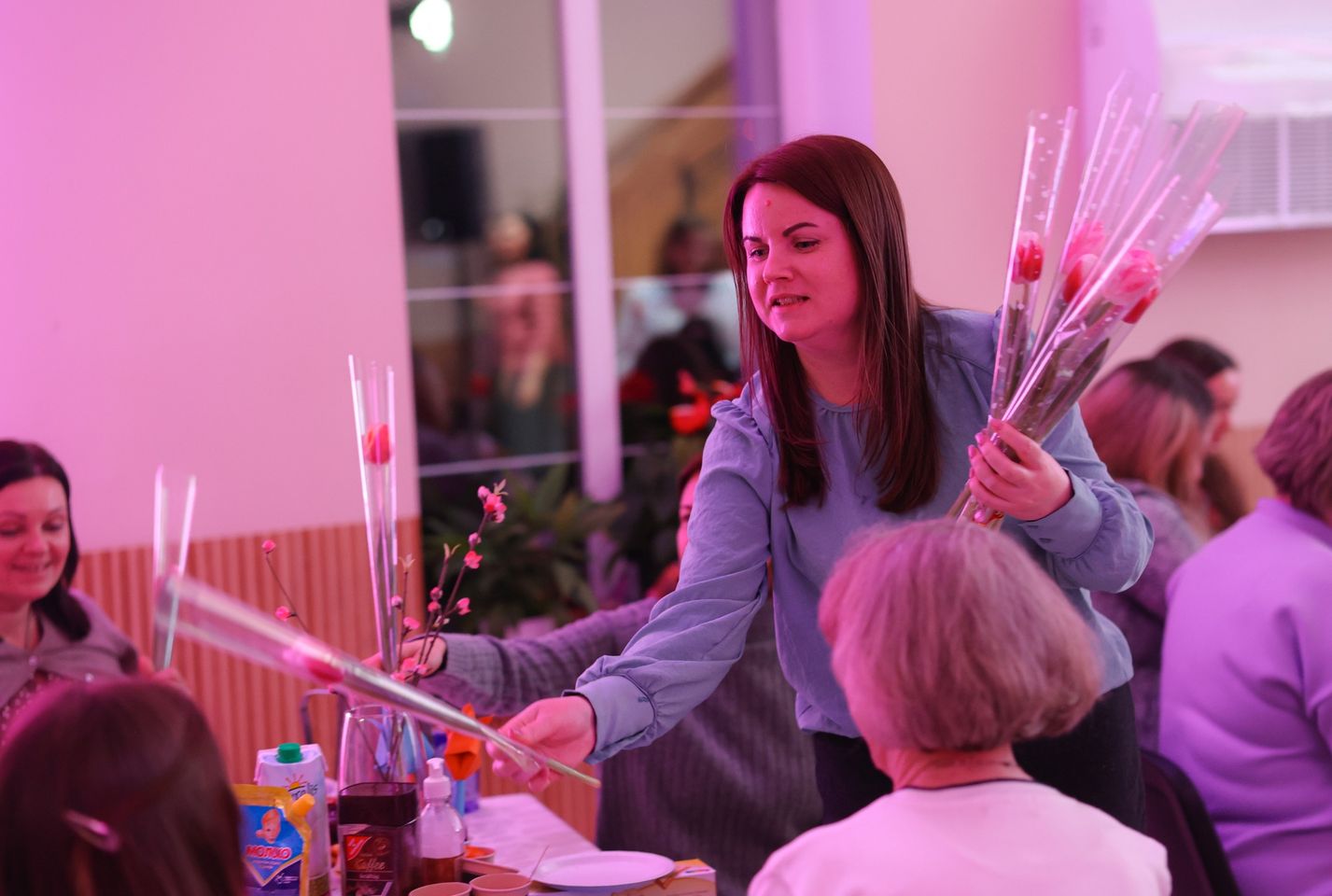 Ukrainian Woman Giving All In Attendance Of The Woman S Ministry Roses Uman Ressurection Of Christ March