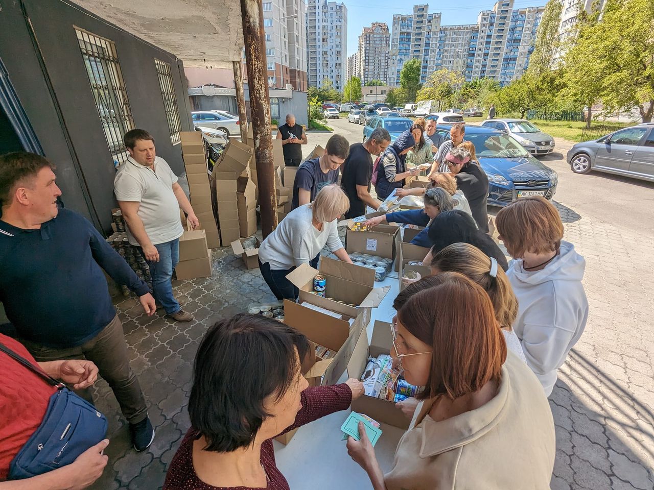 Kyiv Church % Hope Faith Love% Food Packing Initiative For Trip To Kherson Region April Th