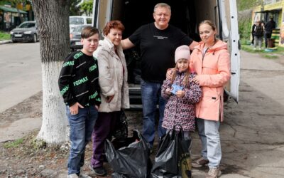 Uman Church distributing humanitarian aid