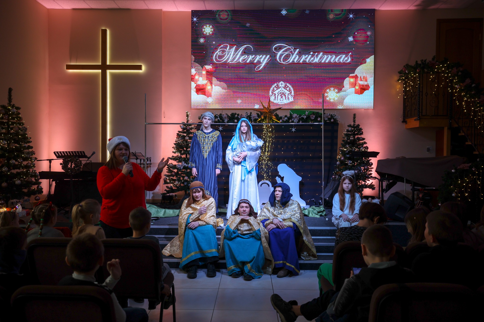 Christmas Scene At Uman Church Christmas Scene At Uman Church
