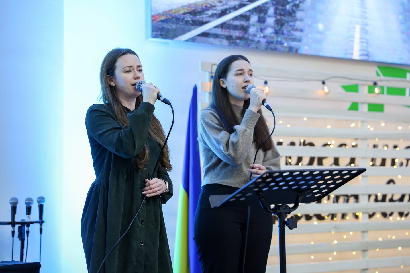 Two Ukrainian Women Singing