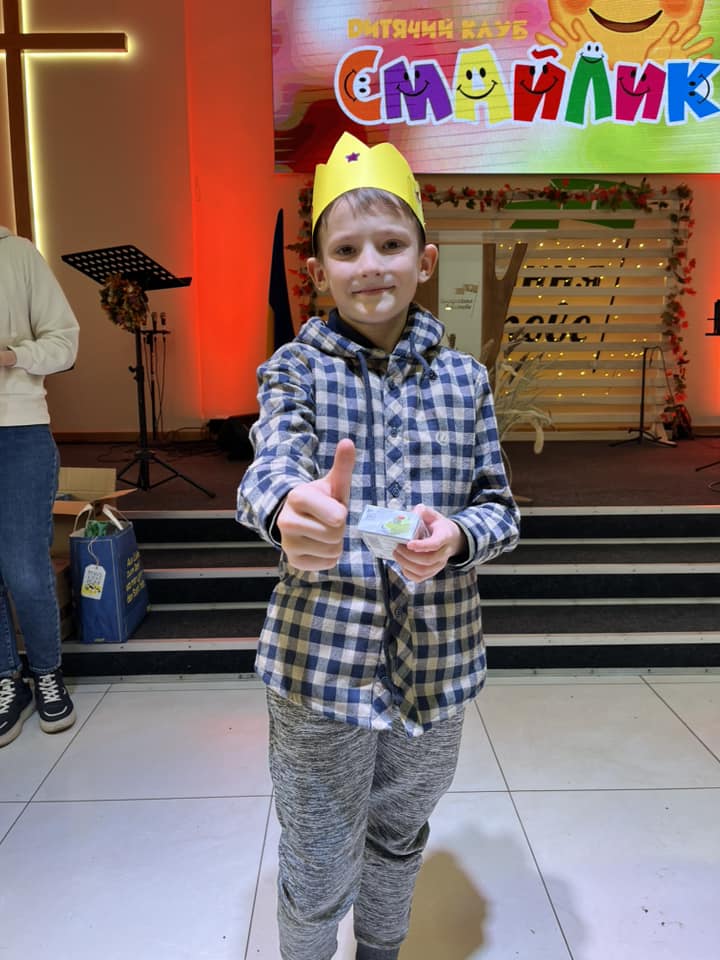 Ukrainian Boy Giving A Thumbs Up Ukrainian Boy Giving A Thumbs Up