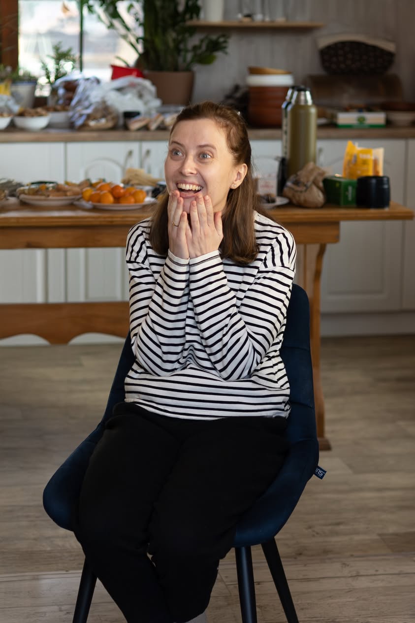Ukrainian Woman Reacting Ukrainian Woman Reacting