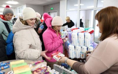 Uman Church delivers essentials for families