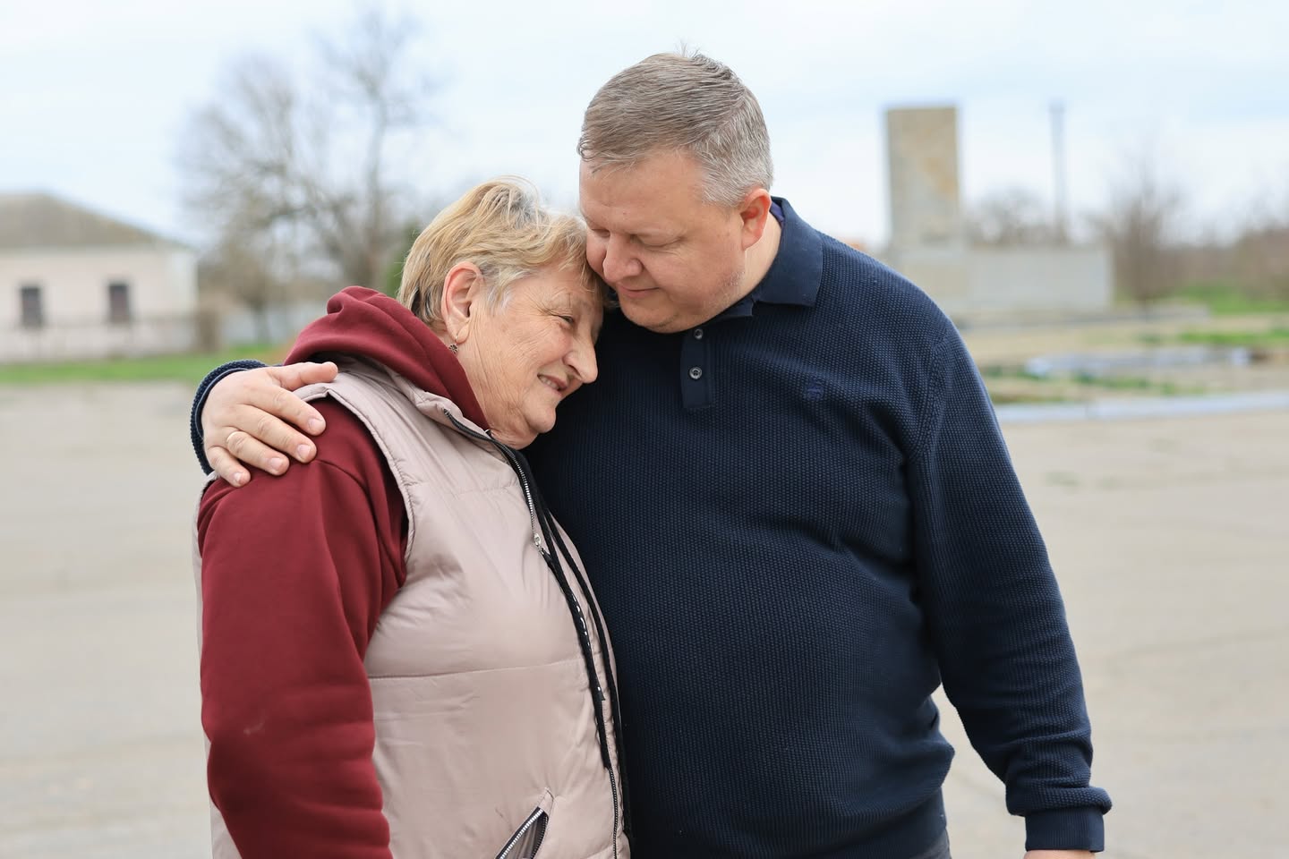 Pastor Comforting A Ukrainian Woman April Th