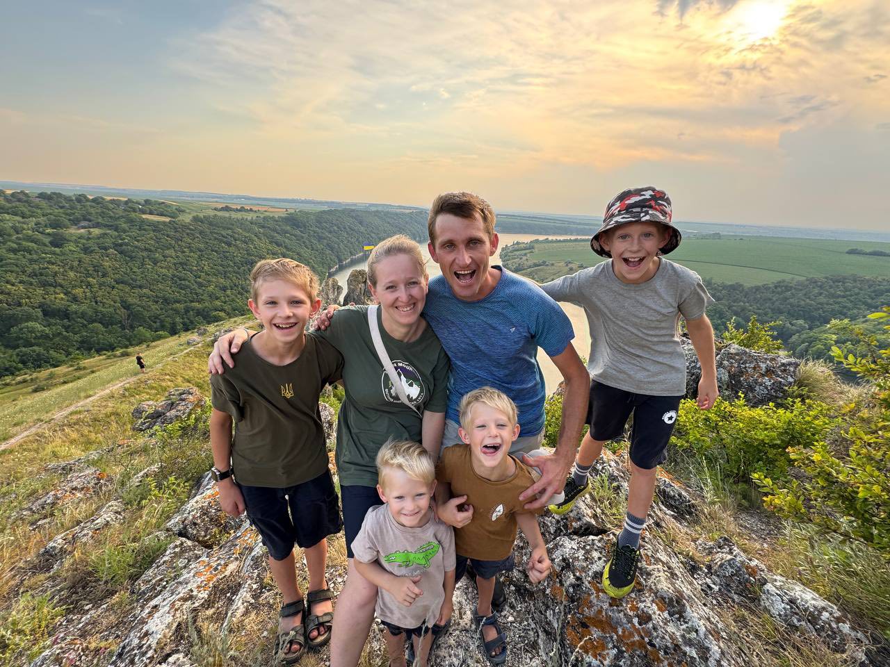 Family Picture On A Mountain Family Picture On A Mountain