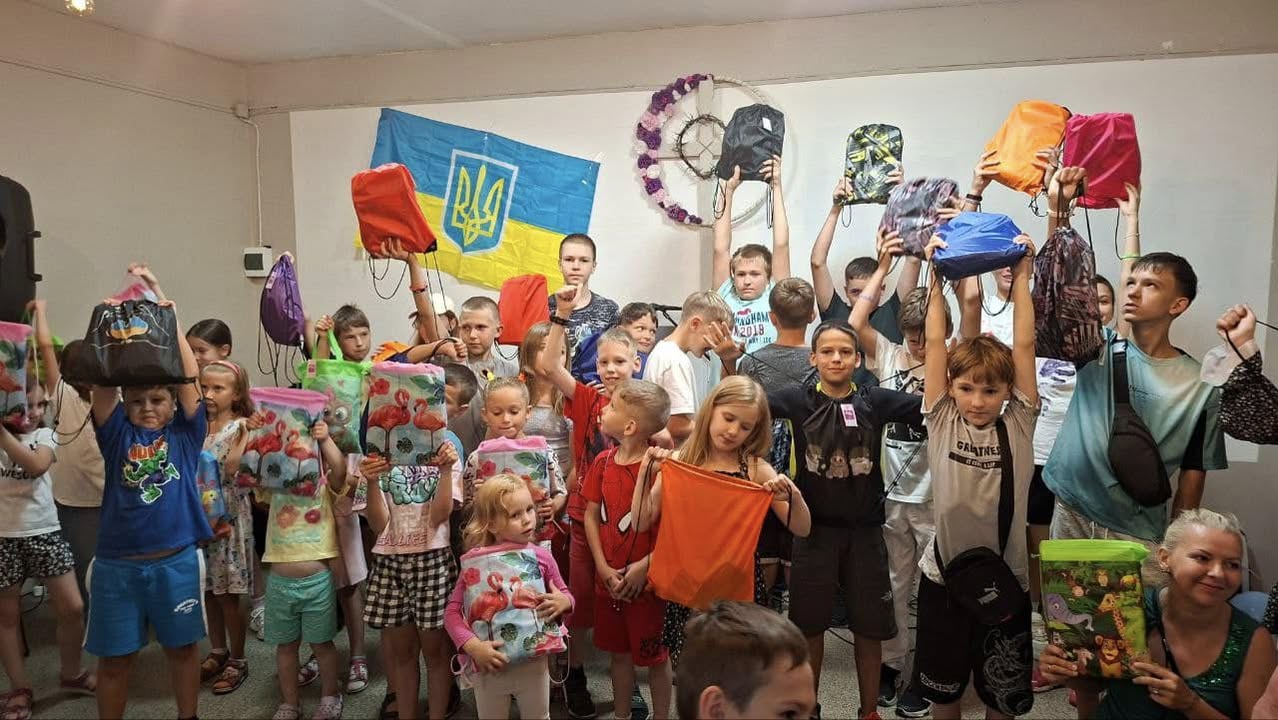 Kids With Gifts For Start Of School Year Kids With Gifts For Start Of School Year