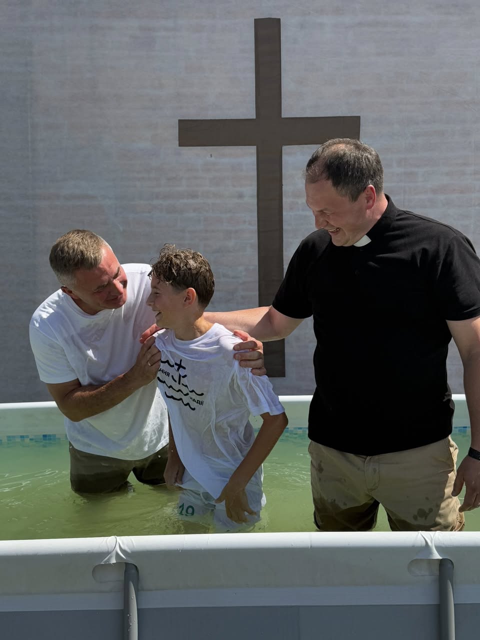 Ukrainian Boy Baptised