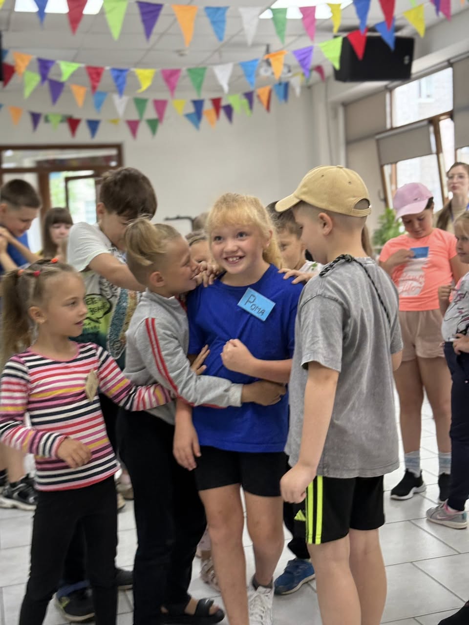 Ukrainian Boys Playing Suring Summercamp