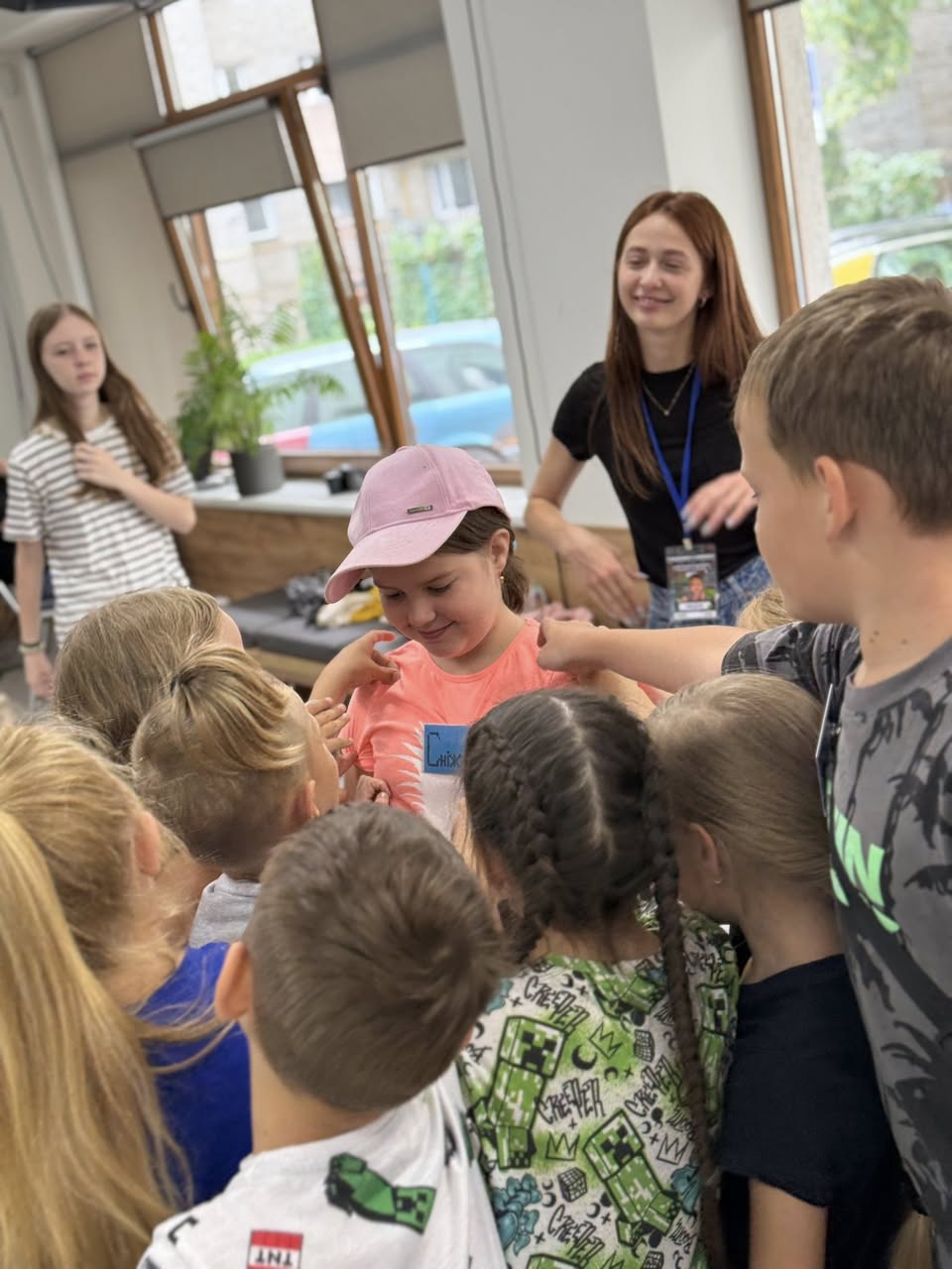 Ukrainian Children Playing A Game