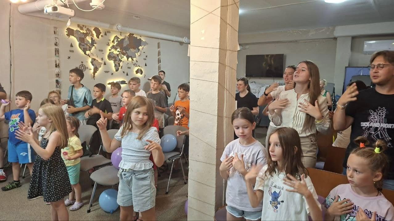 Ukrainian Kids Doing An Activity Ukrainian Kids Doing An Activity