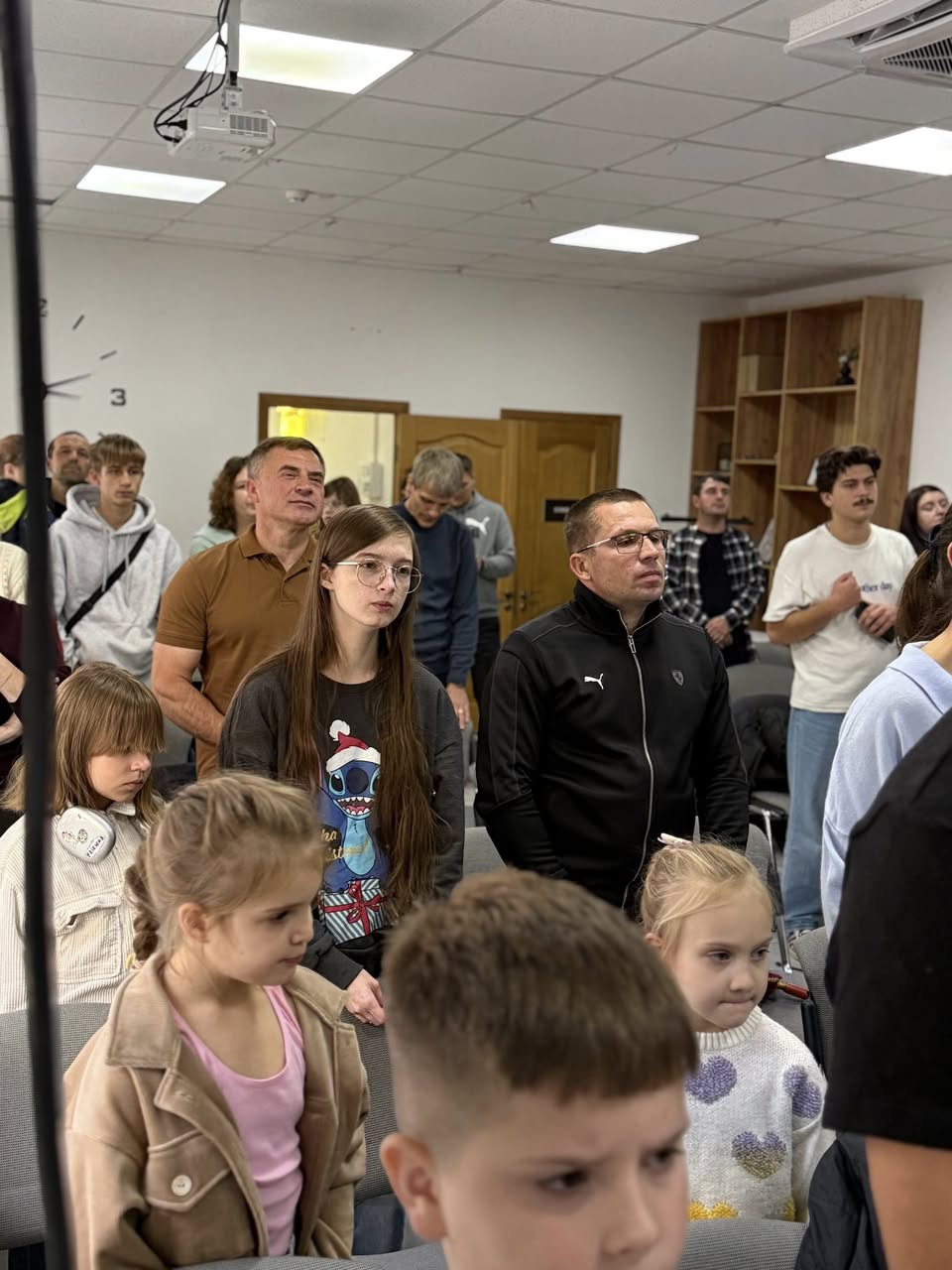 Congregation During Worship Section