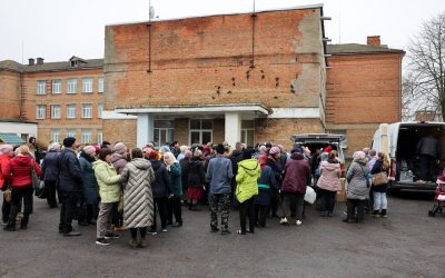Uman Church delivering humanitarian aid