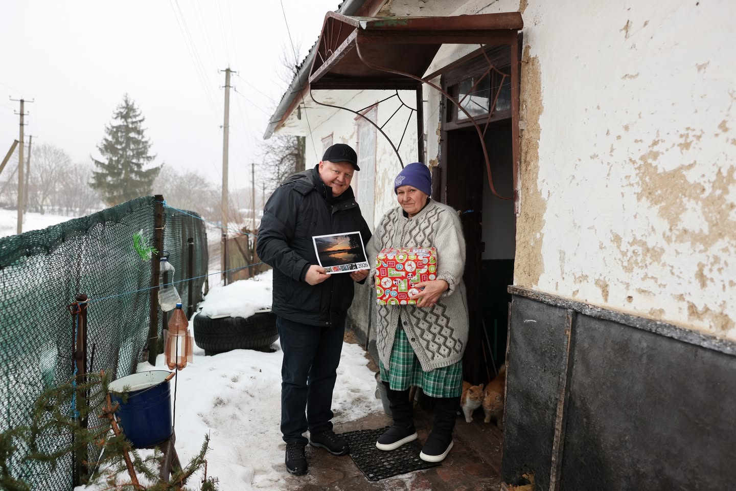 Uman Church Bring Gifts To Ukrainians In War Affected Village Jan