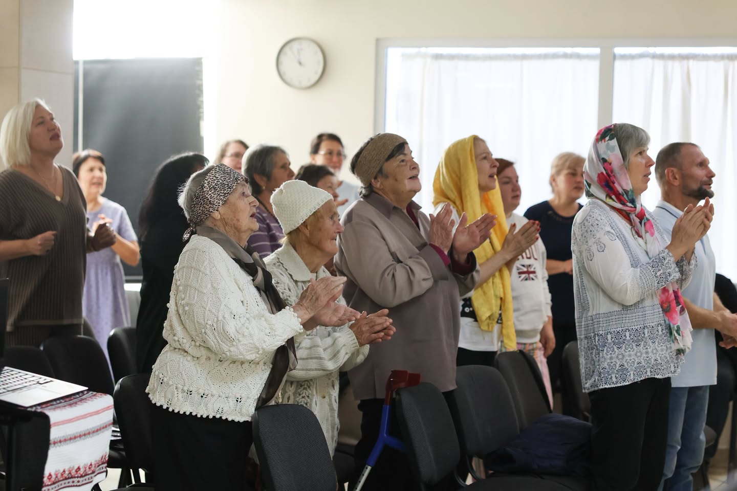 Kyiv Parishioners During Worship