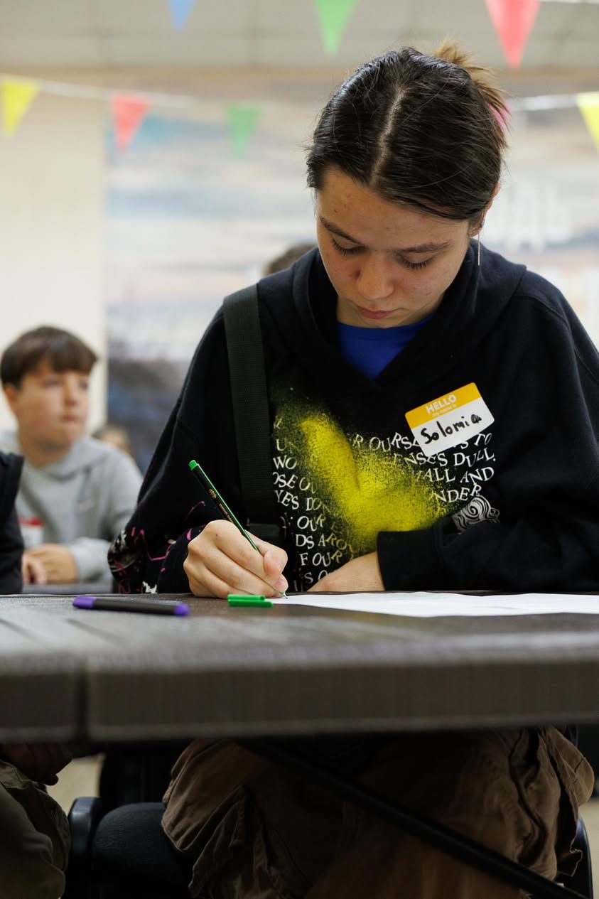Ukrainian Girl Writing In English